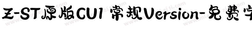 Z-ST原版CU1 常规Version字体转换
